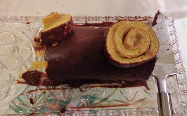 Bûche chocolat café