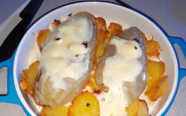 Pommes de terre à la crème et Roquefort