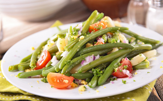 Salade de haricots verts estivale