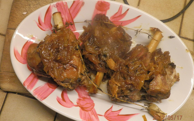 Souris d'agneau à la cocotte