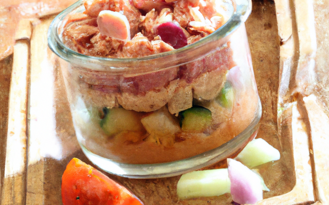 Verrine de thon à la faisselle