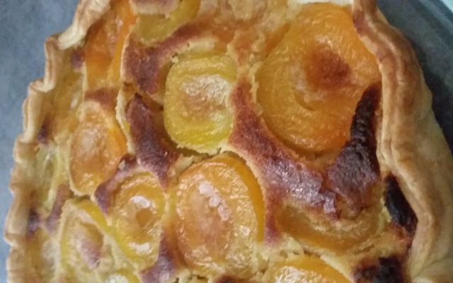 Tarte aux abricots amandine au miel