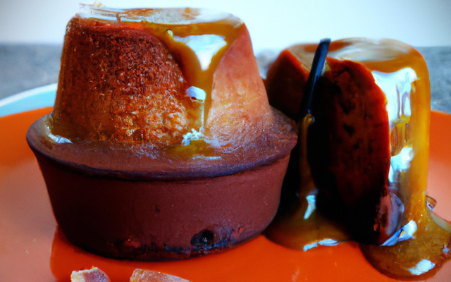 Fondant au chocolat et son cœur coulant au caramel saveur spéculoos
