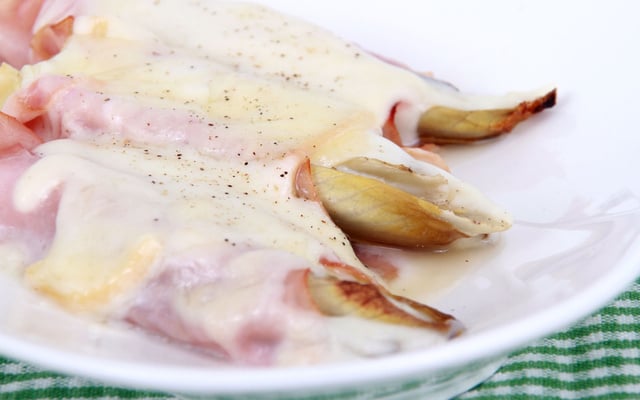 Endives braisées au jambon