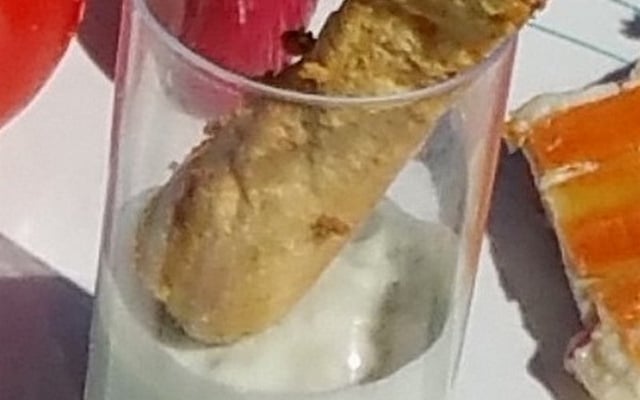 Verrines au roquefort - spéculoos et sa cuillère