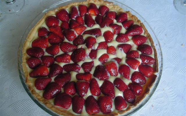 Tarte aux fraises et à la faisselle