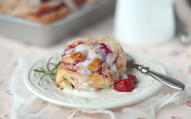 Brioches à la framboise