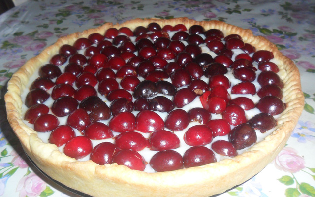 Tarte aux cerises legére