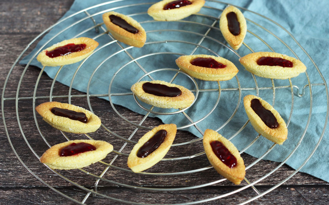 Barquettes maison confiture et chocolat