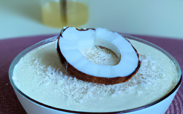 Mousse chocolat blanc et noix de coco