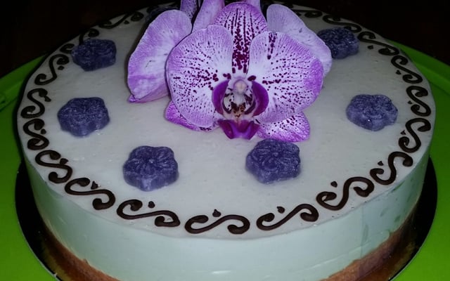 Le cheesecake à la violette