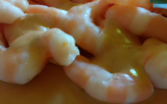 Crevettes à la moutarde