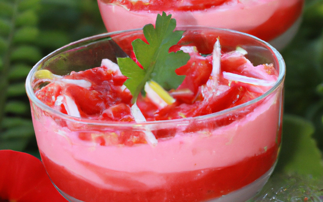 Mousses de fraises en verrine au Companion