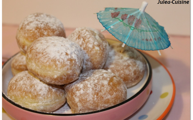 Beignets de Carnaval au sucre, cuisson au four