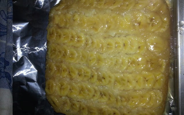 Gâteau tatin à la banane et au citron vert