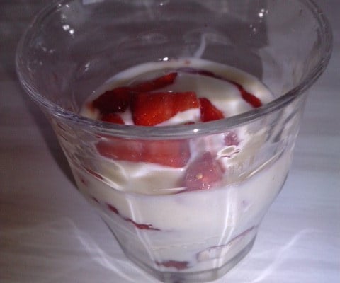 Verrine de fraise