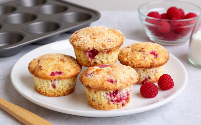 Muffins express à la framboise