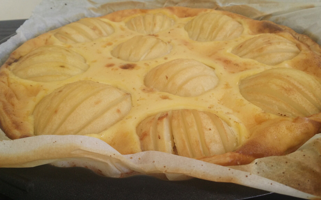 Tarte poire-chocolat de grand-mère