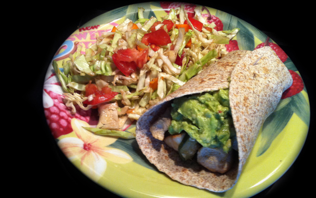 Diet' Burrito: Poulet con Guacamole !