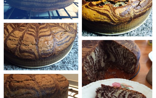 Gâteau tigré ou zebré