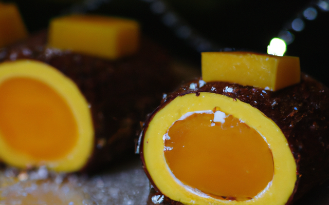 Bûche de Noël allégée à la mangue