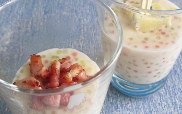 Crème à la Fourme d'Ambert AOP et aux perles de tapioca