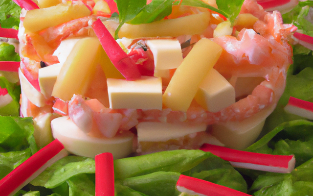 Salade de torsades froide  au surimi