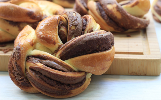 Mini-kringles au chocolat