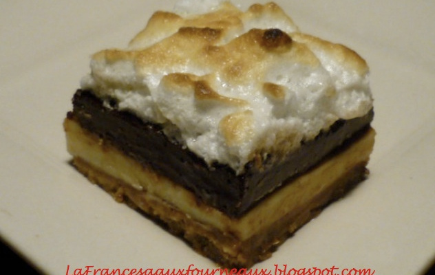 Tarte chocolat blanc chocolat noir meringuée