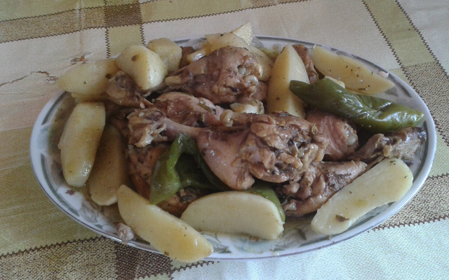 Poulet au thym et romarin