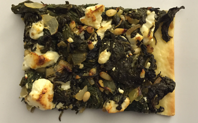 Tarte aux épinards feta et pignons de pin