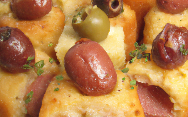 Mini cakes olives saucisses