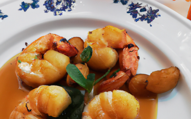 Gambas au cognac