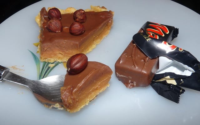 Tarte au caramel et mars