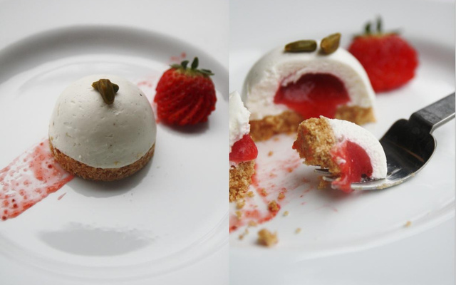 Cheesecake aux fraises revisité