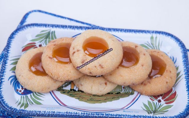 Thumbprint Cookies aux éclats de caramel
