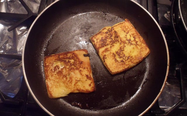 Pain perdu enrichi à la crème