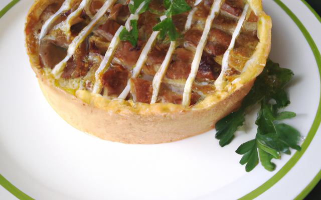 Tarte au St-Marcelin sur pâte feuilletée