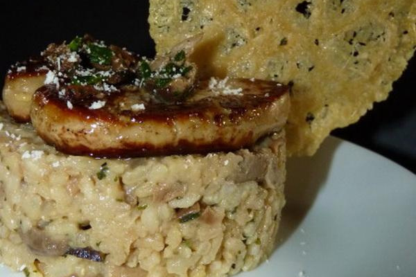 Risotto aux cèpes et au foie gras pour les fêtes