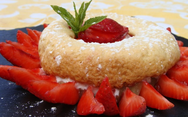 Tarte fraises rhubarbe