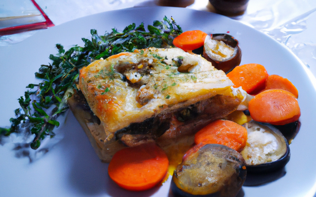Brick aux légumes et au huîtres