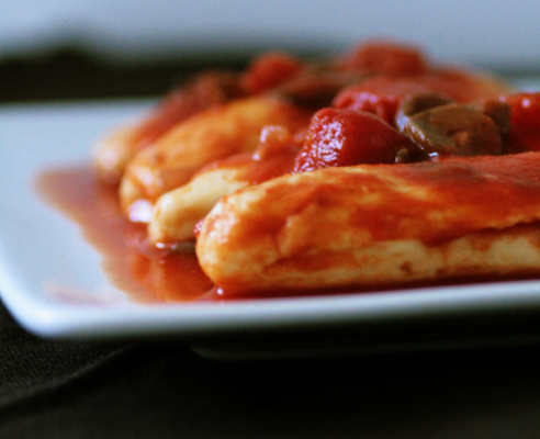 Quenelles à la tomate