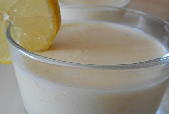 Panna cotta au citron