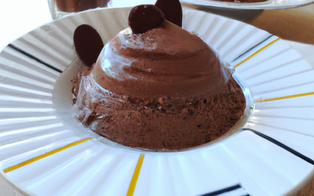 Mousse mi-cuite au chocolat