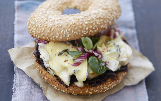 Italian burger au Bresse Bleu