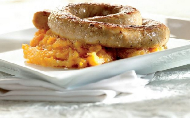 Purée de carottes aux chipolatas
