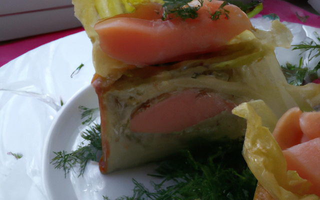 Cake aux endives et saumon fumé