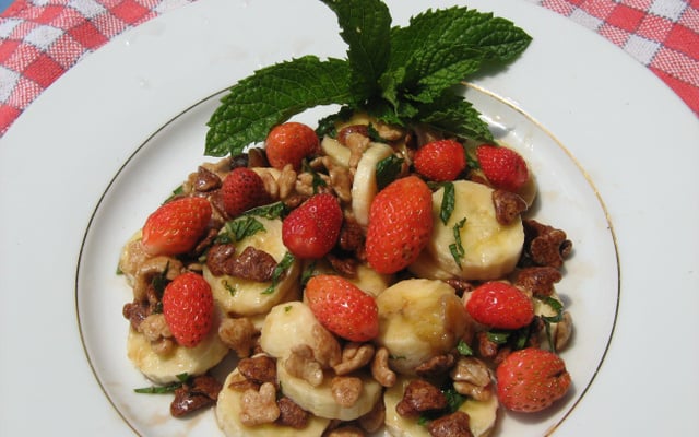 Douceur légére fraise-banane maison