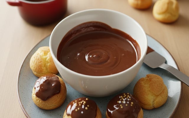 Glaçage fondant pour éclair et choux