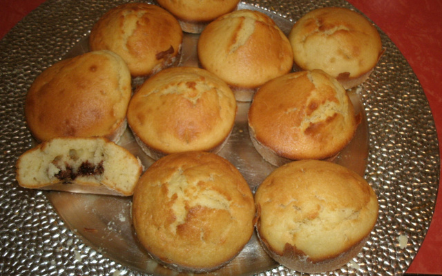 Muffins fourrés au nutella